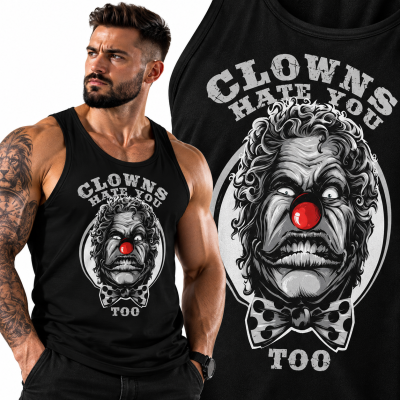 TANK TOP  HORROR CLOWND HATE